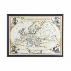 Maalimine DKD Home Decor maailmakaart (83,5 x 3 x 63,5 cm)