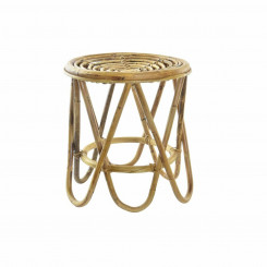 Side table DKD Home Decor Brown Rattan Tropical (38 x 38 x 41,7 cm)