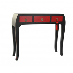 Console DKD Home Decor Fir Red Black MDF Oriental (96 x 27 x 80 cm)