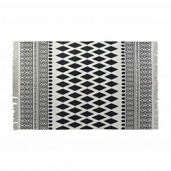 Carpet DKD Home Decor Black White (120 x 180 x 0,7 cm)