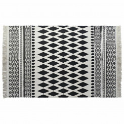 Carpet DKD Home Decor Black White (160 x 250 x 0,7 cm)