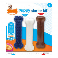 Жевательная игрушка для собак Nylabone Extreme Chew Starter Kit Puppies Chicken Nylon Термопластик (3 шт.)