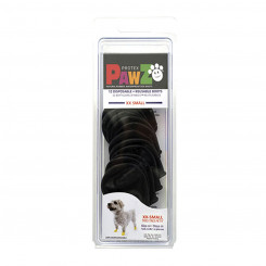 Ботинки Pawz Dog 12 шт., черные, размер XXS