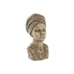 Planter DKD Home Decor Grey Colonial African Woman (26 x 25 x 47 cm)