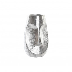 Vaas DKD Home Decor Face Silver Alumiinium Modern (19 x 19 x 31 cm)