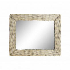 Настенное зеркало DKD Home Decor плетеное (52,5 х 4 х 63 см)