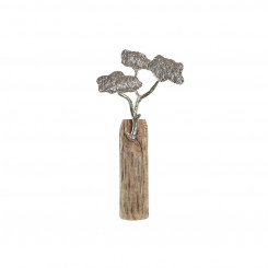 Decorative Figure DKD Home Decor Trunk Silver Tree Brown Aluminium Colonial Mango wood (26 x 11 x 51 cm)