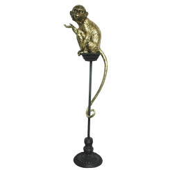 Декоративная фигурка DKD Home Decor Золотая металлическая смола Колониальная обезьяна (32 x 21 x 105 см)