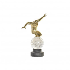 Decorative Figure DKD Home Decor Crystal Golden Resin Men (28 x 12 x 38 cm)