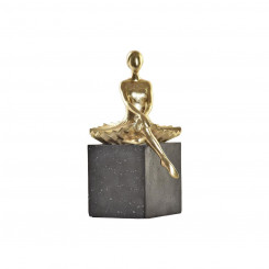 Декоративная фигурка DKD Home Decor Балерина Золотая смола Темно-серый (21,5 x 23 x 32 см)