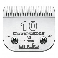 Shaving razor blades Andis 10 Ceramic Dog Steel Carbon steel (1,5 mm)