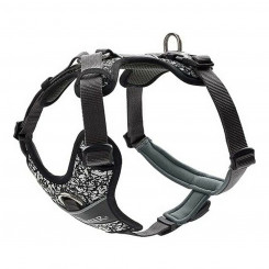 Dog Harness Hunter Divo Reflective Black/Grey XS size (34-47 cm)