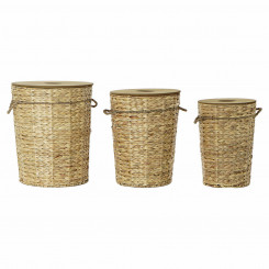 Basket set DKD Home Decor Fibre (3 pcs)