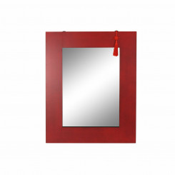 Настенное зеркало DKD Home Decor Зеркало Пихта Красный Черный МДФ (70 х 2 х 90 см)