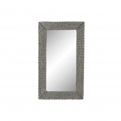 Настенное зеркало DKD Home Decor Mirror Серое плетеное Cottage (87 x 4 x 147 см)