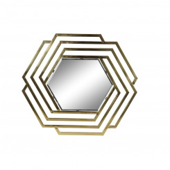Настенное зеркало DKD Home Decor Золотое Нержавеющая сталь (71 х 2 х 81 см)