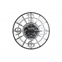 Настенные часы DKD Home Decor Серебристый Черный Утюг (80 x 7 x 80 см)