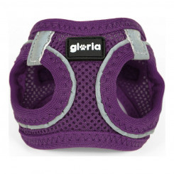 Dog Harness Gloria Air Mesh Trek Star Adjustable Purple Size XXXS (18-20 cm)
