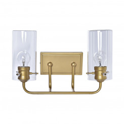 Wall Lamp DKD Home Decor Crystal Golden Metal 220 V 50 W (41 x 17 x 24 cm)