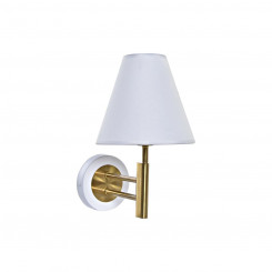 Настенный светильник DKD Home Decor 25Вт Золотой Металл Полиэстер Белый 220 В (19 x 25 x 30 см)
