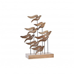 Decoration DKD Home Decor Aluminium Acacia Birds (27 x 9,5 x 33 cm)