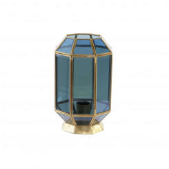 Laualamp DKD Home Decor Crystal Blue Golden 220 V Messing 50 W Modern (18 x 19 x 29 cm)
