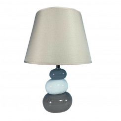 Desk lamp Versa Grey Blue Ceramic Textile (22,5 x 32 x 8,5 cm)