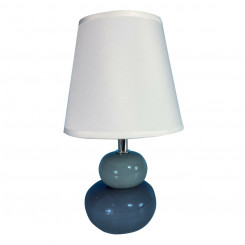 Desk lamp Versa Blue Ceramic Textile (15 x 22,5 x 9,5 cm)