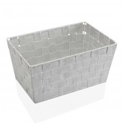 Multi-purpose basket White Textile (20 x 15 x 30 cm)