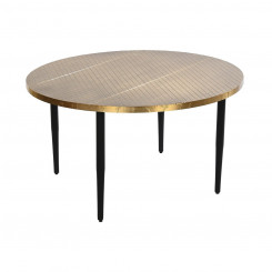 Приставной столик DKD Home Decor Металл Дерево Гламур (85 x 85 x 45 см)