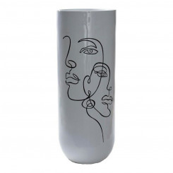 Vase DKD Home Decor Abstract White Resin Modern (35 x 35 x 90 cm)