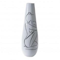 Vase DKD Home Decor Abstract White Resin Modern (31.5 x 31.5 x 95.5 cm)