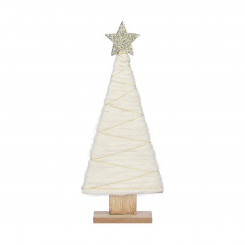 Jõulupuu must kast puidust valge (13 x 5 x 31 cm)