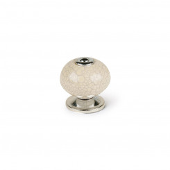 Doorknob Rei Circular White Porcelain 4 Pieces (Ø 4 x 3,6 cm)