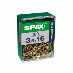 Box of screws SPAX Yellox Wood Flat head 100 Pieces (3 x 20 mm)