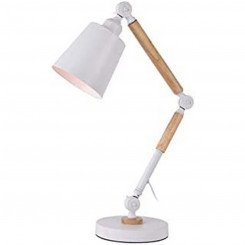 Настольная лампа EDM Wood White Metal 60 Вт (Ø 18 x 53 см)