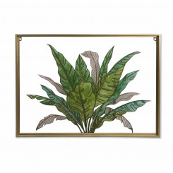 Canvas DKD Home Decor Tropical Leaf of a plant (80 x 3 x 60 cm)