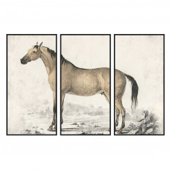 Картина DKD Home Decor Лошадь (180 х 4 х 120 см)