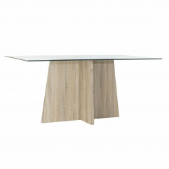 Обеденный стол DKD Home Decor Хрустальный МДФ Дерево (160 x 90 x 75 см)