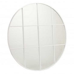 Настенное зеркало Круглое Металлическое Белое (100 х 2,5 х 100 см)