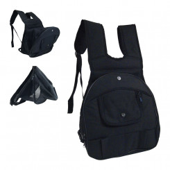 Pet Backpack Gloria Kangaroo Black Expandable (30 x 20 x 34 cm)