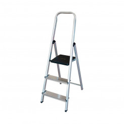 3-step folding ladder EDM Aluminium (40 x 10,5 x 126 cm)