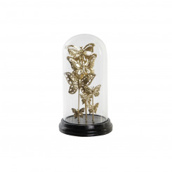Декоративная фигурка DKD Home Decor Кристально-черные золотистые металлические бабочки (18,5 x 18,5 x 32,5 см)