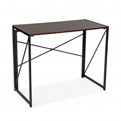 Desk Versa Brown Foldable Metal Wood (45 x 74 x 90 cm)