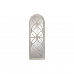 Настенное зеркало DKD Home Decor Crystal White МДФ Wood Striped (60 x 2,5 x 180 см)