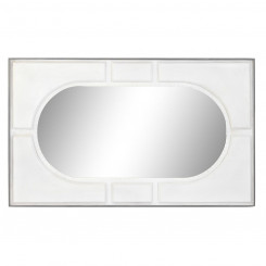 Настенное зеркало DKD Home Decor Белый Манго Ромб Модерн (154 x 4 x 94 см)