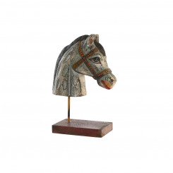 Dekoratiivne figuur DKD Home Decor Horse Raud Mango puit (24 x 12 x 35 cm)