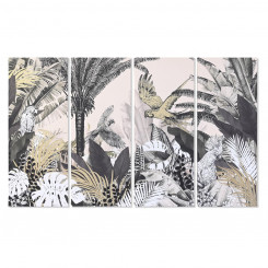 Set of 4 pictures DKD Home Decor Tropical (160 x 3,8 x 100 cm)