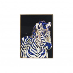 Maalimine DKD Home Decor Zebra Modern (60 x 3 x 80 cm)