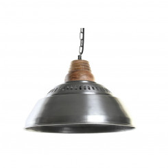 Потолочный светильник DKD Home Decor Серебристый Коричневый Железный Дерево манго 50 Вт (43 x 43 x 31 см)